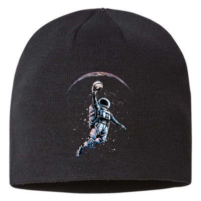 Astronaut Slam Dunk Space Basketball Sustainable Beanie