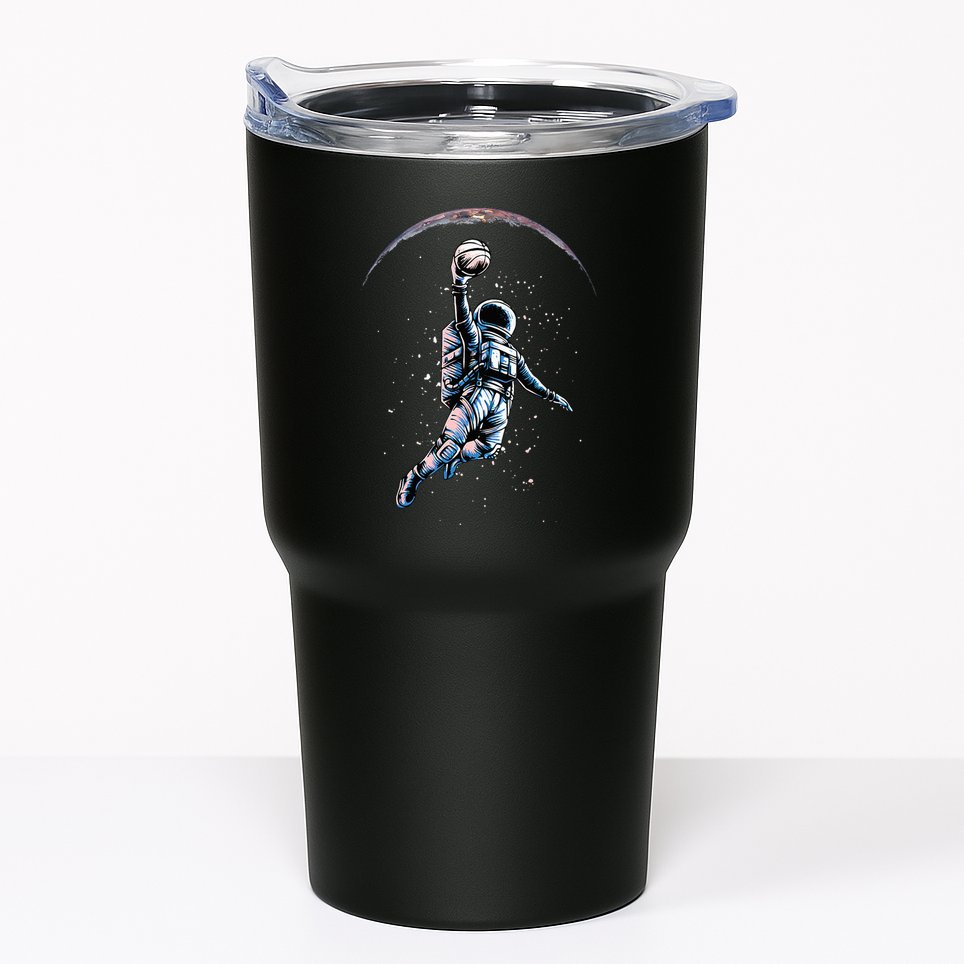 Astronaut Slam Dunk Space Basketball Tumbler