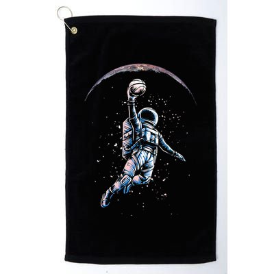 Astronaut Slam Dunk Space Basketball Golf Towel