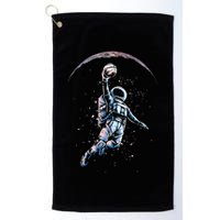 Astronaut Slam Dunk Space Basketball Golf Towel