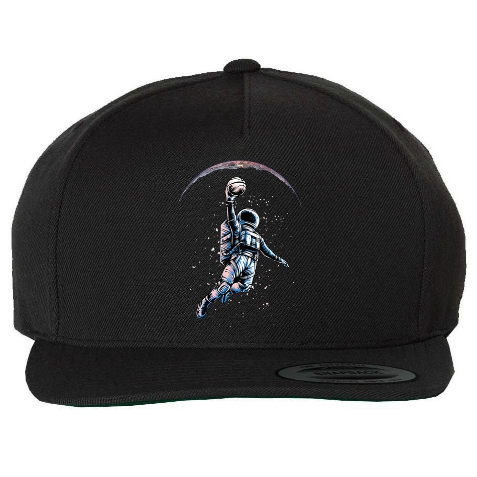 Astronaut Slam Dunk Space Basketball Wool Snapback Cap