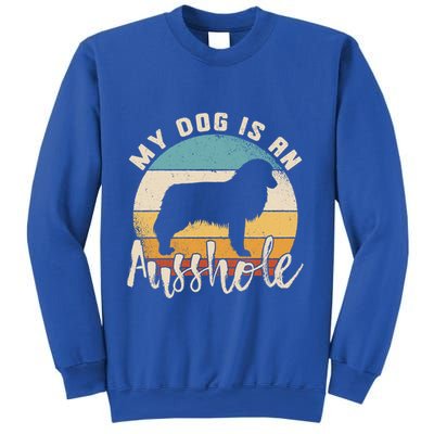 Australian Shepherd Dog Is An Ausshole Retro Aussie Shepherd Gift Sweatshirt