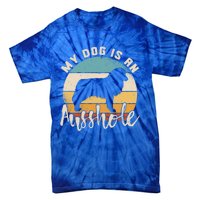 Australian Shepherd Dog Is An Ausshole Retro Aussie Shepherd Gift Tie-Dye T-Shirt