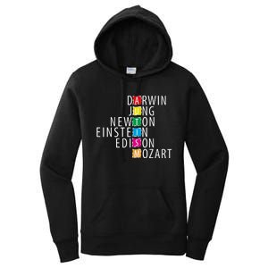 Autism Support Darwin Jung Newton Einste In Edison Mozart Women's Pullover Hoodie