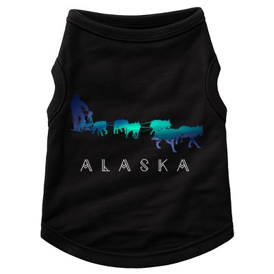 Alaska Sled Dogs Mushing Sled Dog Team A.U.R.O.R.A Borealis Scene Doggie Tank