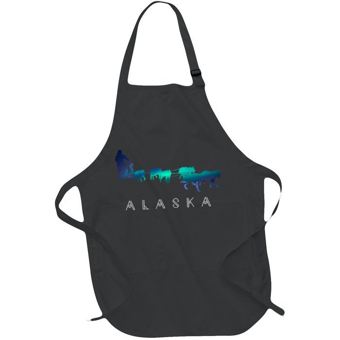 Alaska Sled Dogs Mushing Sled Dog Team A.U.R.O.R.A Borealis Scene Apron