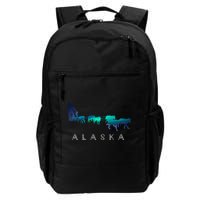 Alaska Sled Dogs Mushing Sled Dog Team A.U.R.O.R.A Borealis Scene Daily Commute Backpack