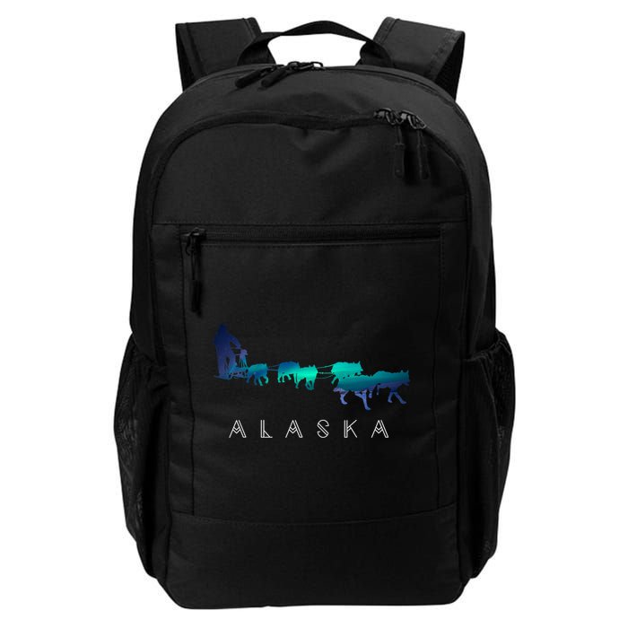 Alaska Sled Dogs Mushing Sled Dog Team A.U.R.O.R.A Borealis Scene Daily Commute Backpack