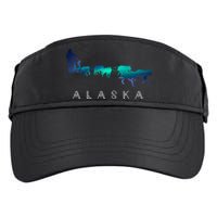 Alaska Sled Dogs Mushing Sled Dog Team A.U.R.O.R.A Borealis Scene Adult Drive Performance Visor