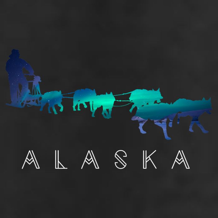 Alaska Sled Dogs Mushing Sled Dog Team A.U.R.O.R.A Borealis Scene Adult Drive Performance Visor