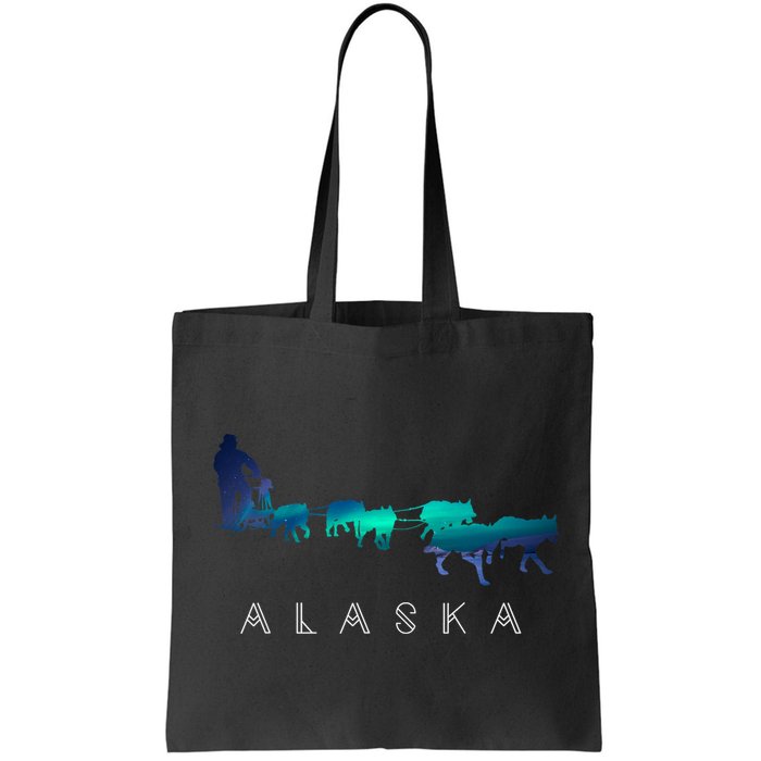 Alaska Sled Dogs Mushing Sled Dog Team A.U.R.O.R.A Borealis Scene Bag