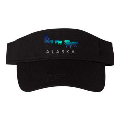 Alaska Sled Dogs Mushing Sled Dog Team A.U.R.O.R.A Borealis Scene Visor