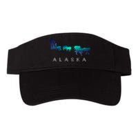 Alaska Sled Dogs Mushing Sled Dog Team A.U.R.O.R.A Borealis Scene Visor
