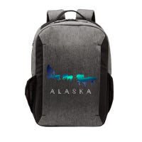 Alaska Sled Dogs Mushing Sled Dog Team A.U.R.O.R.A Borealis Scene Vector Backpack