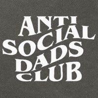 Anti Social Dads Club Funny Fathers Day Cotton Canvas Backpack
