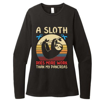 A Sloth Does More Work Than My Pancreas Womens CVC Long Sleeve Shirt