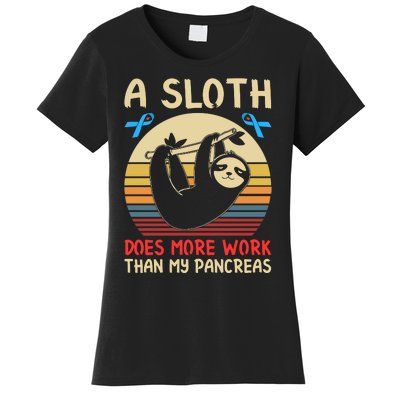 A Sloth Does More Work Than My Pancreas Women's T-Shirt