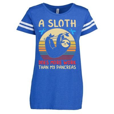 A Sloth Does More Work Than My Pancreas Enza Ladies Jersey Football T-Shirt