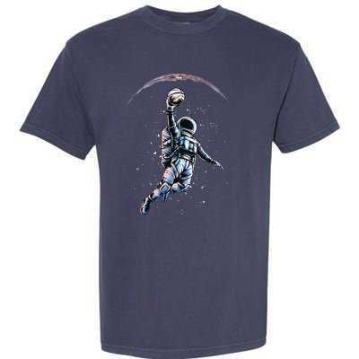 Astronaut Slam Dunk Space Basketball Lover Cool Universe Garment-Dyed Heavyweight T-Shirt