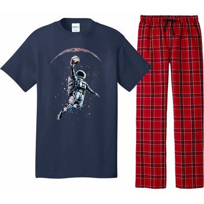 Astronaut Slam Dunk Space Basketball Lover Cool Universe Pajama Set