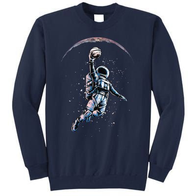 Astronaut Slam Dunk Space Basketball Lover Cool Universe Tall Sweatshirt