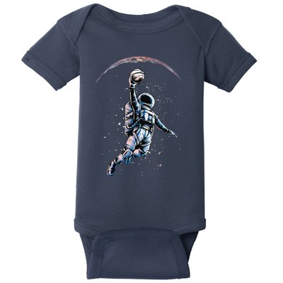 Astronaut Slam Dunk Space Basketball Lover Cool Universe Baby Bodysuit