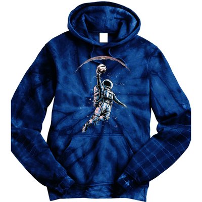 Astronaut Slam Dunk Space Basketball Lover Cool Universe Tie Dye Hoodie