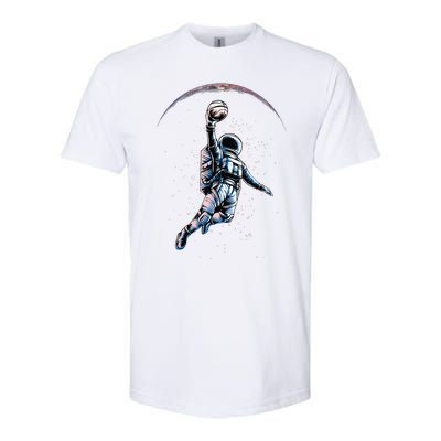 Astronaut Slam Dunk Space Basketball Lover Cool Universe Softstyle CVC T-Shirt