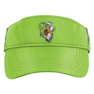 Australian Shepherd Dog Pet Artwork Australian Shepherd Adult Drive Performance Visor