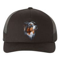 Australian Shepherd Dog Pet Artwork Australian Shepherd Yupoong Adult 5-Panel Trucker Hat