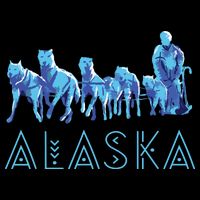 Alaska Sled Dogs Mushing Team Snow Sledding Mountain Scene Impact Tech Backpack