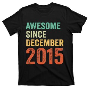 Awesome Since December 2015 7th Birthday 7 Years Old Gift T-Shirt