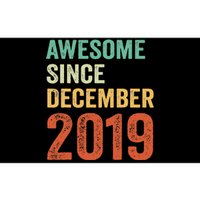 Awesome Since December 2019 3rd Birthday 3 Years Old Gift Bumper Sticker