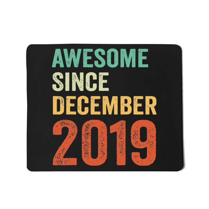 Awesome Since December 2019 3rd Birthday 3 Years Old Gift Mousepad