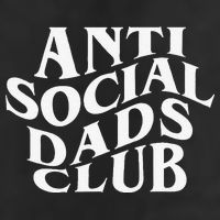 Anti Social Dad Club Funny Father Day 7 Panel Mesh Trucker Snapback Hat