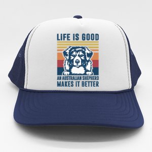 Australian Shepherd Dog Gifts Men Women Australian Shepherd Trucker Hat