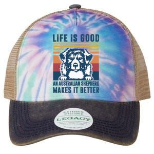 Australian Shepherd Dog Gifts Men Women Australian Shepherd Legacy Tie Dye Trucker Hat