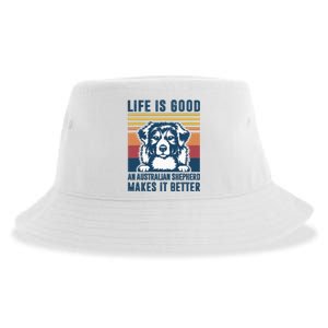 Australian Shepherd Dog Gifts Men Women Australian Shepherd Sustainable Bucket Hat