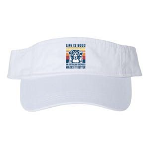 Australian Shepherd Dog Gifts Men Women Australian Shepherd Valucap Bio-Washed Visor