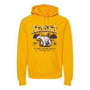 Alaska Sweatshirt Denali National Park Preppy Premium Hoodie