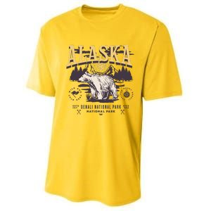 Alaska Sweatshirt Denali National Park Preppy Performance Sprint T-Shirt