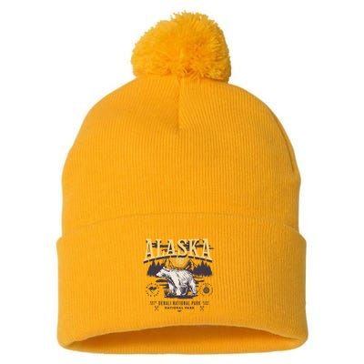 Alaska Sweatshirt Denali National Park Preppy Pom Pom 12in Knit Beanie
