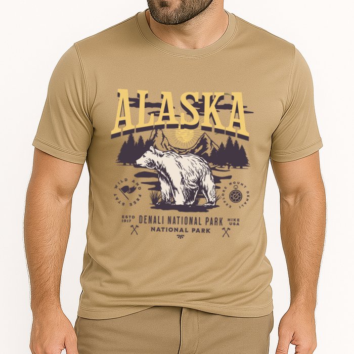 Alaska Sweatshirt Denali National Park Preppy Cooling Performance Crew T-Shirt