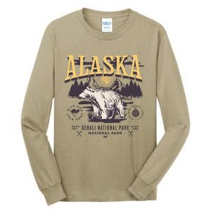 Alaska Sweatshirt Denali National Park Preppy Tall Long Sleeve T-Shirt