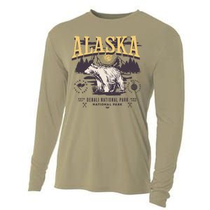 Alaska Sweatshirt Denali National Park Preppy Cooling Performance Long Sleeve Crew