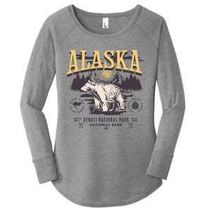 Alaska Sweatshirt Denali National Park Preppy Women's Perfect Tri Tunic Long Sleeve Shirt