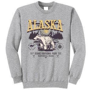 Alaska Sweatshirt Denali National Park Preppy Tall Sweatshirt