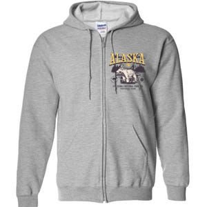 Alaska Sweatshirt Denali National Park Preppy Full Zip Hoodie