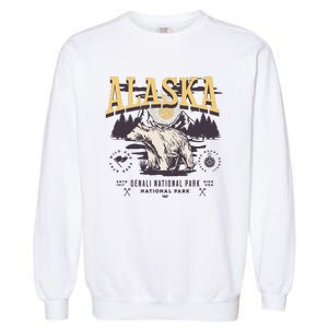 Alaska Sweatshirt Denali National Park Preppy Garment-Dyed Sweatshirt