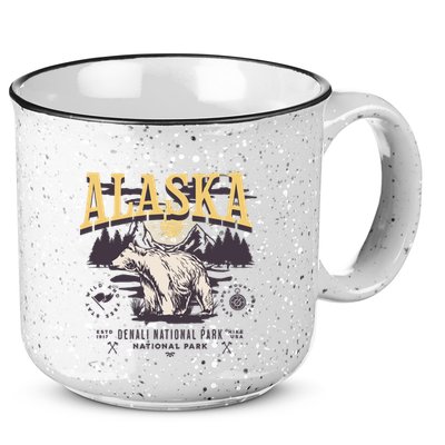 Alaska Sweatshirt Denali National Park Preppy 15oz Campfire Ceramic Mug